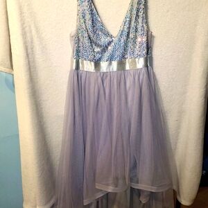 Mermaid Ballgown! Ever Pretty Vrand, 3x, Sequin, Tulle, Hi-Low Hem. Plus Size